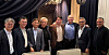 Nvidia CEO Jensen Huang, fourth from left, and SK Group Chairman Chey Tae-won pose for a camera in Taipei, Taiwan on June 1 [SK HYNIX]