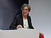 Cecile Coutens, CEO of pet food manufacturer Royal Canin, speaks at the 2026 Vet Symposium in Montpellier, France, on April 28. [ROYAL CANIN]