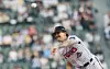 LG Twins starter Lachlan Wells pitches during a game against the Lotte Giants on April 15. [YONHAP]