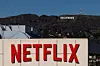 The Netflix logo as shot by a drone over Hollywood in Los Angeles, California, on Dec. 8, 2025. [REUTERS/YONHAP]
