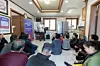 Customers participate in SK Telecom’s visiting service program. [SK TELECOM]