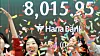 Employees celebrate at the trading room of Hana Bank in central Seoul on May 15 after the Kospi surpassed the 8,000 mark for the first time during intraday trading. [KIM JUNG-HOON]