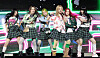 Girl group Unchild performs 'Unchild' from its debut single, 'We Are Unchild,' during its debut showcase at Blue Square Woori WON Banking Hall in central Seoul on April 21. [NEWS1]