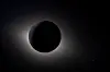 The Sun is fully eclipsed by the Moon during the Artemis II crew's lunar flyby, April 7. [REUTERS/YONHAP]