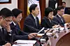 Finance Minister Koo Yun-cheol speaks during a ministerial meeting on livelihoods at the central governmental complex in Jongno District, central Seoul, on April 9. [YONHAP]