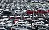 Export-bound cars are parked at Pyeongtaek Port in Gyeonggi on Oct. 30. [YONHAP]