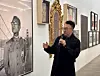 Patrick Sun, founder of the Sunpride Foundation, speaks to reporters about the upcoming queer art exhibit ″X″ at Art Sonje Center in Jongno District, central Seoul, on Wednesday. [LEE JIAN]