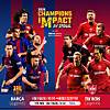 A promotional poster for “Champions Impact in Seoul 2026,” a match featuring football legends from FC Barcelona and Liverpool, which is set to be held at Seoul World Cup Stadium in Mapo District, western Seoul, on June 6 [ALLIVE CREATIVE]