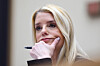 Attorney General Pam Bondi listens as she testifies before a House Judiciary Committee oversight hearing on Capitol Hill in Washington on Feb. 11. [AP/YONHAP]