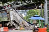 The collapsed Seosomun Overpass in Seodaemun District, western Seoul, on May 26 [YONHAP]