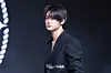 Big Ocean’s PJ poses for photos during a showcase for the release of the group’s third EP, “The Greatest Battle,” at the Showking K-pop Center in western Seoul on March 3. [DANIELA GONZALEZ PEREZ]