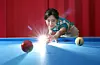 Billiards player Jeong Su-bin poses for a photograph during an interview with the JoongAng Ilbo in Goyang, Gyeonggi, on May 13. [KANG JUNG-HYUN]