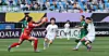 Tokyo Verdy Beleza's goalkeeper, left, controls the ball during the AFC Women’s Champions League final against North Korea’s Naegohyang Women’s FC at Suwon Sports Complex in Gyeonggi on May 23. [NEWS1]