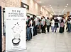 Employees line up to eat samgyetang, ginseng chicken soup, at a cafeteria at a company in Poland in 2025. [OURHOME]