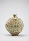 A buncheong vase with incised fish and geometric patterns that the Korea Heritage Service announced on April 30 would be designated as a treasure. [KOREA HERITAGE SERVICE]