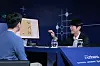 Go master Lee Se-dol demonstrates an agentic AI-based Go model during an event hosted by AI startup Enhans at the Four Seasons Hotel in Jongno District, central Seoul, on March 9. [JUN MIN-KYU]