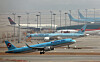 A Korean Air plane takes off at Incheon International Airport on March 16. [YONHAP]