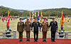 Military officials from four commonwealth countries -- Britain, Australia, Canada, New Zealand -- that fought for South Korea in the Battle of Kapyong during the Korean War (1950-53) pose for a photograph during a ceremony held in South Chungcheong on April 23. [REPUBLIC OF KOREA ARMY]