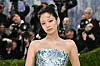 Blackpink's Jennie poses for photos at the 2026 Met Gala celebrating ″Costume Art″ at the Metropolitan Museum of Art in New York on May 4. [AP/YONHAP]