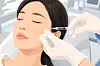 An AI-generated image of a woman receiving an injectable skin booster. [CHATGPT]
