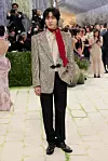 Actor Ahn Hyo-seop attends the 2026 Met Gala celebrating ″Costume Art″ at the Metropolitan Museum of Art in New York on May 4.[AFP/YONHAP]