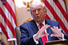 President Donald Trump speaks during a Cabinet meeting at the White House, on May 27, in Washington. [AP/YONHAP]