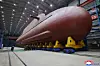 An 8,700-ton nuclear-powered strategic guided missile submarine is seen during an inspection by North Korean leader Kim Jong-un, not pictured, in this photo provided by the state-run Korean Central News Agency on Dec. 25, 2025. [KOREAN CENTRAL NEWS AGENCY]