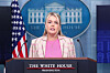 White House Press Secretary Karoline Leavitt speaks during a briefing with reporters at the White House in Washington on March 10. [REUTERS/YONHAP]