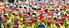 Members of Crew Union, the Kakao chapter of the Korean Chemical, Textile, Food and Allied Workers' Union, chant slogans at a rally at Pangyo Station Square in Seongnam, Gyeonggi, on May 20. The union holds the rally to demand management take responsibility for the breakdown of wage negotiations. [NEWS1]
