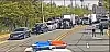 Footage showing the scene where a truck ran into protesting truckers [SCREEN CAPTURE]