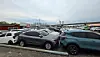 About 20,000 vehicles await export at the Incheon Songdo Used Car Export Complex, Korea's largest used car export hub, on April 27. [JOONGANG ILBO]