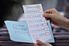 Mail-in voting papers for the upcoming June 3 elections are seen at the National Election Commission office in Guro District, western Seoul, on May 23. [NEWS1]