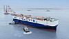 Hyundai Glovis's pure car and truck carrier, Glovis Leader, is seen in this photo provided by the company on April 29. [YONHAP]
