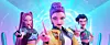 This image released by Netflix shows characters, from left, Mira, Rumi and Zoey, in a scene from ″KPop Demon Hunters″ (2025). [AP/YONHAP]