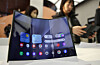 The Galaxy Z Trifold, Samsung Electronics' foldable phone, is displayed at a media event in southern Seoul on Dec. 2, 2025. [YONHAP]