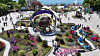 Visitors browse the floral displays at the International Horticulture Goyang Korea 2026, held at Ilsan Lake Park in Goyang, Gyeonggi, on April 26. [NEWS1]