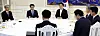 President Lee Jae Myung, third from left, discusses solutions for the recent ballot shortages happened at the June 3 local elections during a meeting convened at the Blue House in central Seoul on June 8.