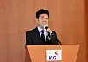 KG Mobility CEO Hwang Ki-young speaks at a press conference in Yeouido, western Seoul, on June 9.
