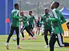 South African footballers practice before the FIFA World Cup 2026 in Mexico on June 9.