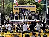 Employees from Kakao and its affiliate companies stage protest in Seongnam, Gyeonggi, on June 10.