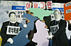 People campaign to eradicate regionalism in politics in central Seoul in an undated photo.