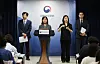 Song Kyung-hee, the chairperson of the Personal Information Protection Commission, speaks during a briefing about state probe over Coupang's data leakage at the central government complex in Jongno District in Seoul on June 11.