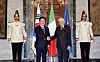President Lee Jae Myung, left, and Italian President Sergio Mattarella shake hands ahead of their bilateral summit at the Quirinale Palace in Rome on June 11. JOINT PRESS CORPS