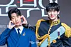 The cast of the MBC series “Perfect Crown” poses for photos during a press conference at the Josun Palace Hotel in Gangnam District, southern Seoul, on April 6. [DANIELA GONZALEZ PEREZ]