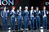 Boy band Ampers&One poses for photos during a showcase for the release of its fourth EP, “Definition,” at Nodeul Island Live House in central Seoul on April 8. [DANIELA GONZALEZ PEREZ]