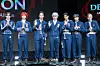Boy band Ampers&One poses for photos during a showcase for the release of its fourth EP, “Definition,” at Nodeul Island Live House in central Seoul on April 8. [DANIELA GONZALEZ PEREZ]