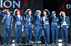 Boy band Ampers&One poses for photos during a showcase for the release of its fourth EP, “Definition,” at Nodeul Island Live House in central Seoul on April 8. [DANIELA GONZALEZ PEREZ]