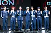 Boy band Ampers&One poses for photos during a showcase for the release of its fourth EP, “Definition,” at Nodeul Island Live House in central Seoul on April 8. [DANIELA GONZALEZ PEREZ]