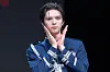 Ampers&One’s Brian poses for photos during a showcase for the release of the group’s fourth EP, “Definition,” at Nodeul Island Live House in central Seoul on April 8. [DANIELA GONZALEZ PEREZ]