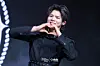 Big Ocean’s Lee Chan-yeon poses for photos during a showcase for the release of the group’s third EP, “The Greatest Battle,” at the Showking K-pop Center in western Seoul on March 3. [DANIELA GONZALEZ PEREZ]
